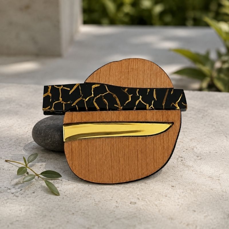 'Bridge' Magnetic Brooch
