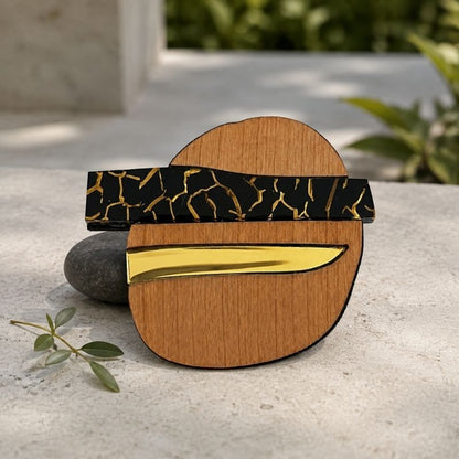 'Bridge' Magnetic Brooch