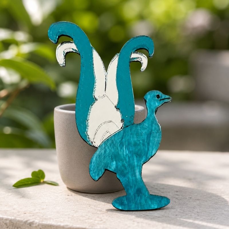 'Lyrebird' Magnetic Brooch