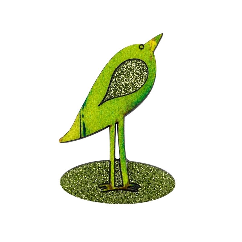 'Wading Bird' Magnetic Brooch