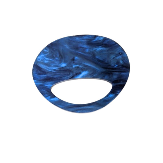 Blue Pebble Glasses Brooch