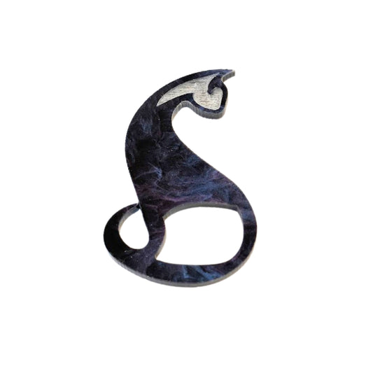 Purple Sassy Cat Glasses Brooch