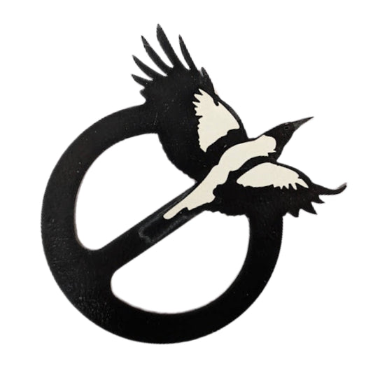 Flying Magpie Scarf Ring