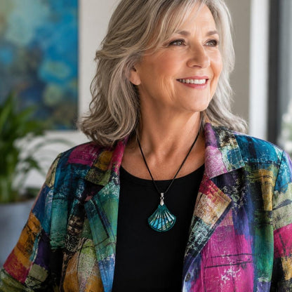 Turquoise 'Tilly' Pendant (FREE Brooch)