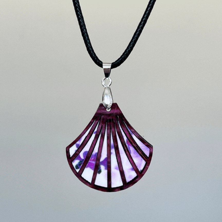 Pink 'Tilly' Pendant (FREE Brooch)