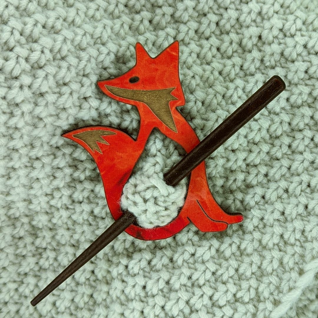 Fox Scarf Pin