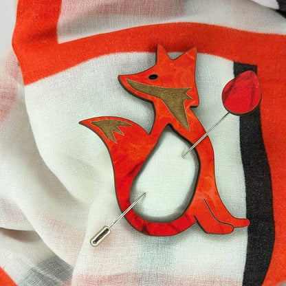 Fox Scarf Pin