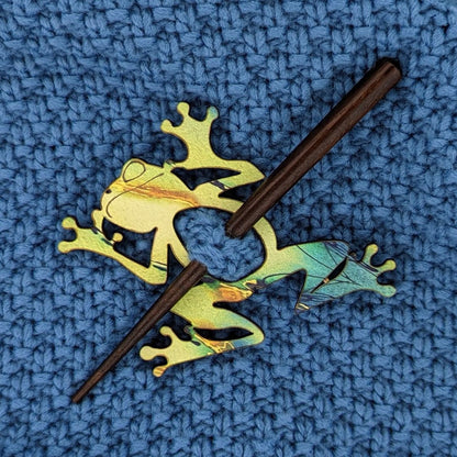 Frog Scarf Pin