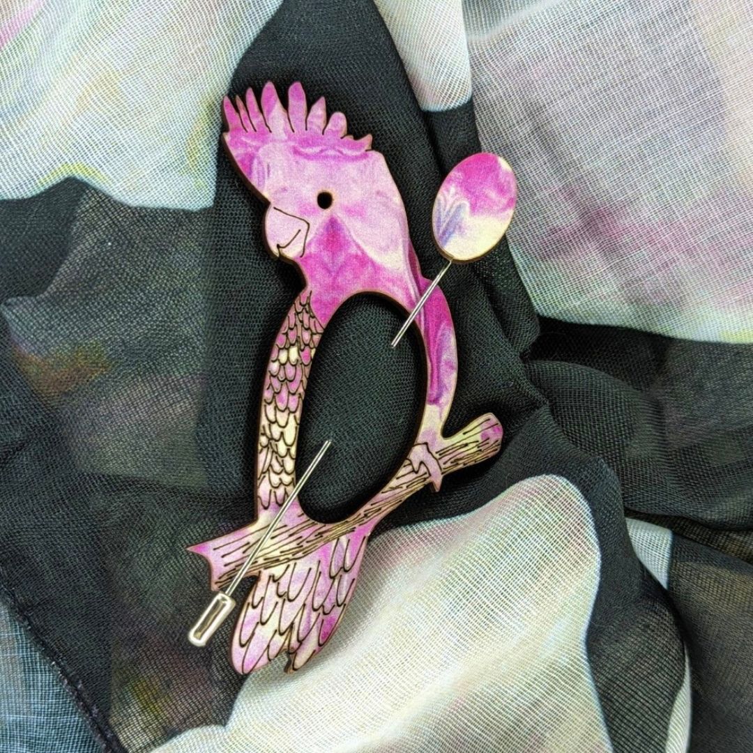 Galah Scarf Pin