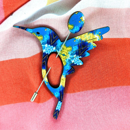 Hummingbird Scarf Pin