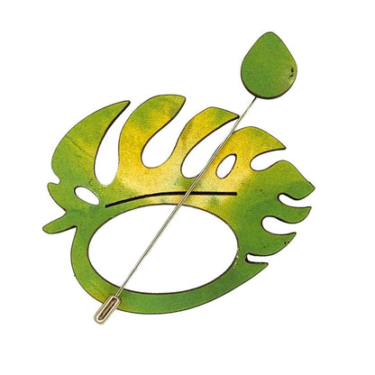 Tropical Leaf Scarf Pin
