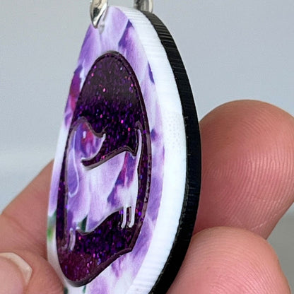 Pink 'Teardrop Dashie' Pendant (FREE Brooch)