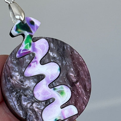 Pink 'Mila' Pendant (FREE Brooch)