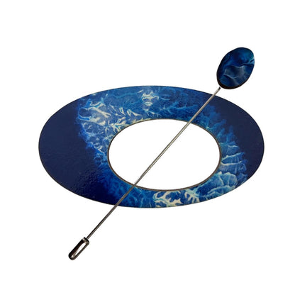 Oval Scarf Pin (5 Colours)