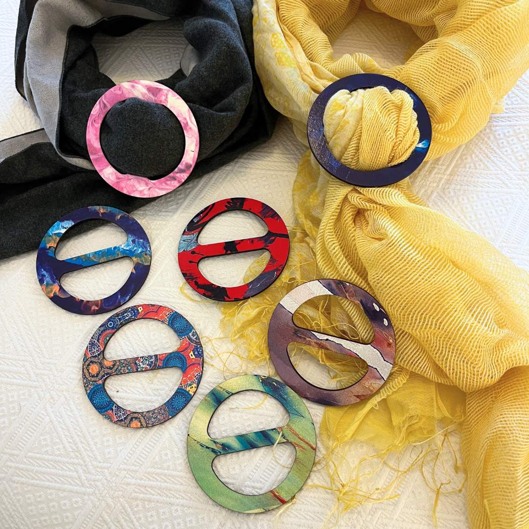 Round Scarf Rings (7 Colors)