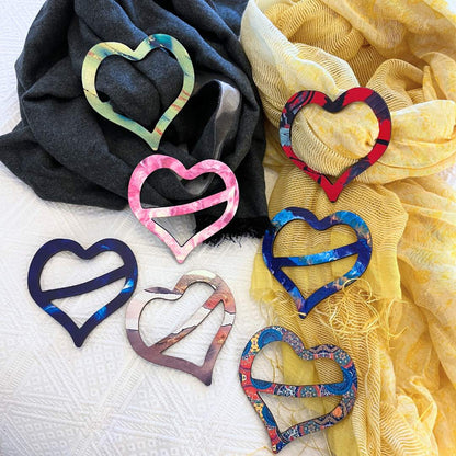 Heart Scarf Rings (7 Colors)