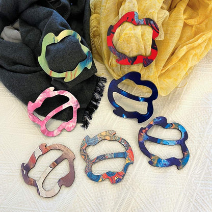 Flower Scarf Rings (7 Colors)