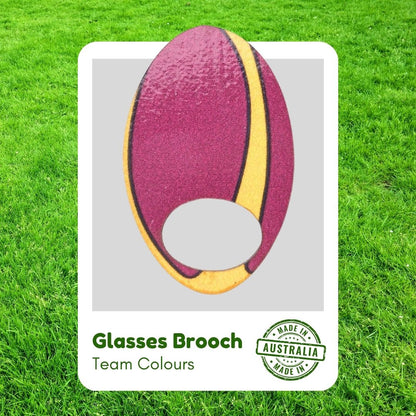 Rugby Colours - Glasses Brooches