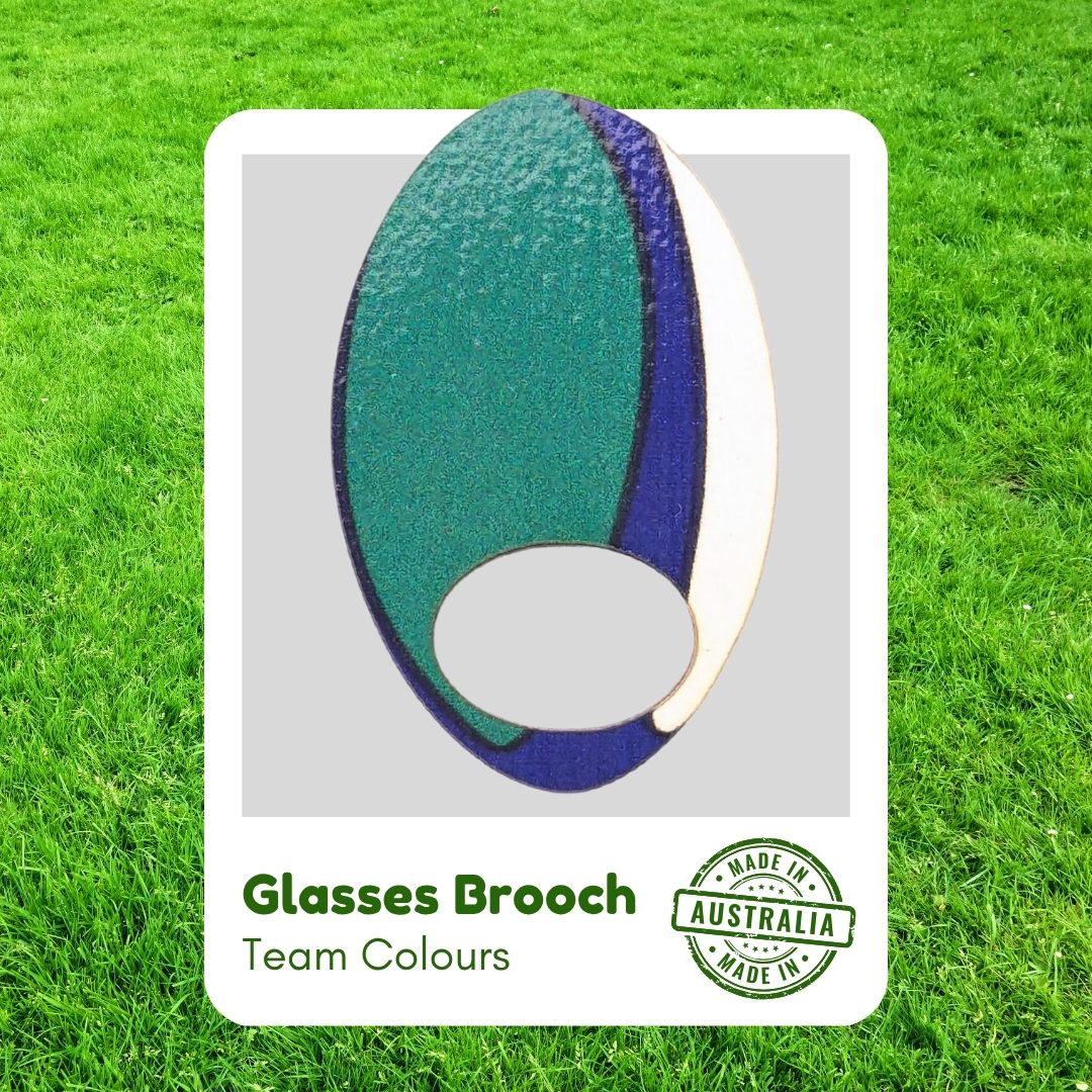 Rugby Colours - Glasses Brooches