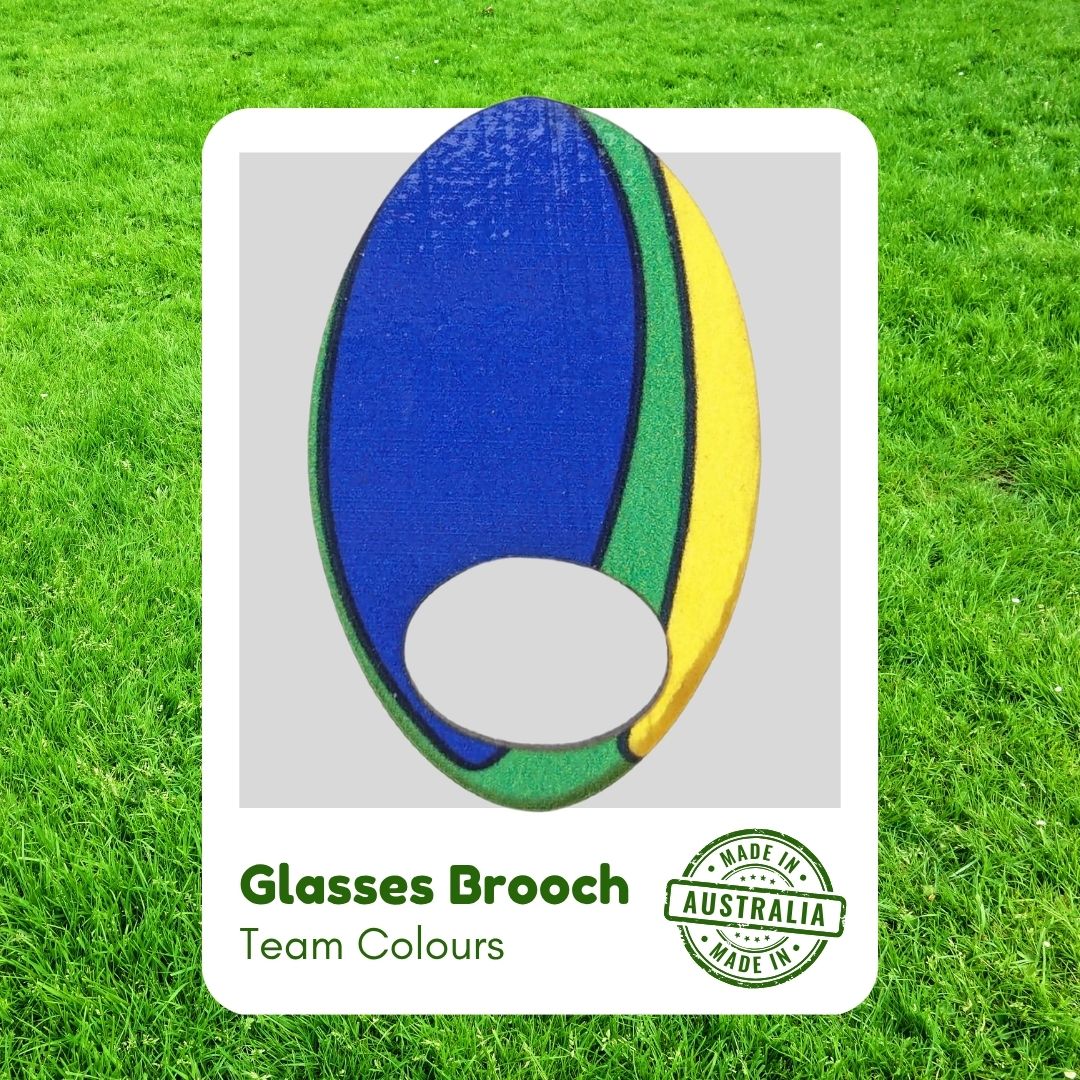Rugby Colours - Glasses Brooches
