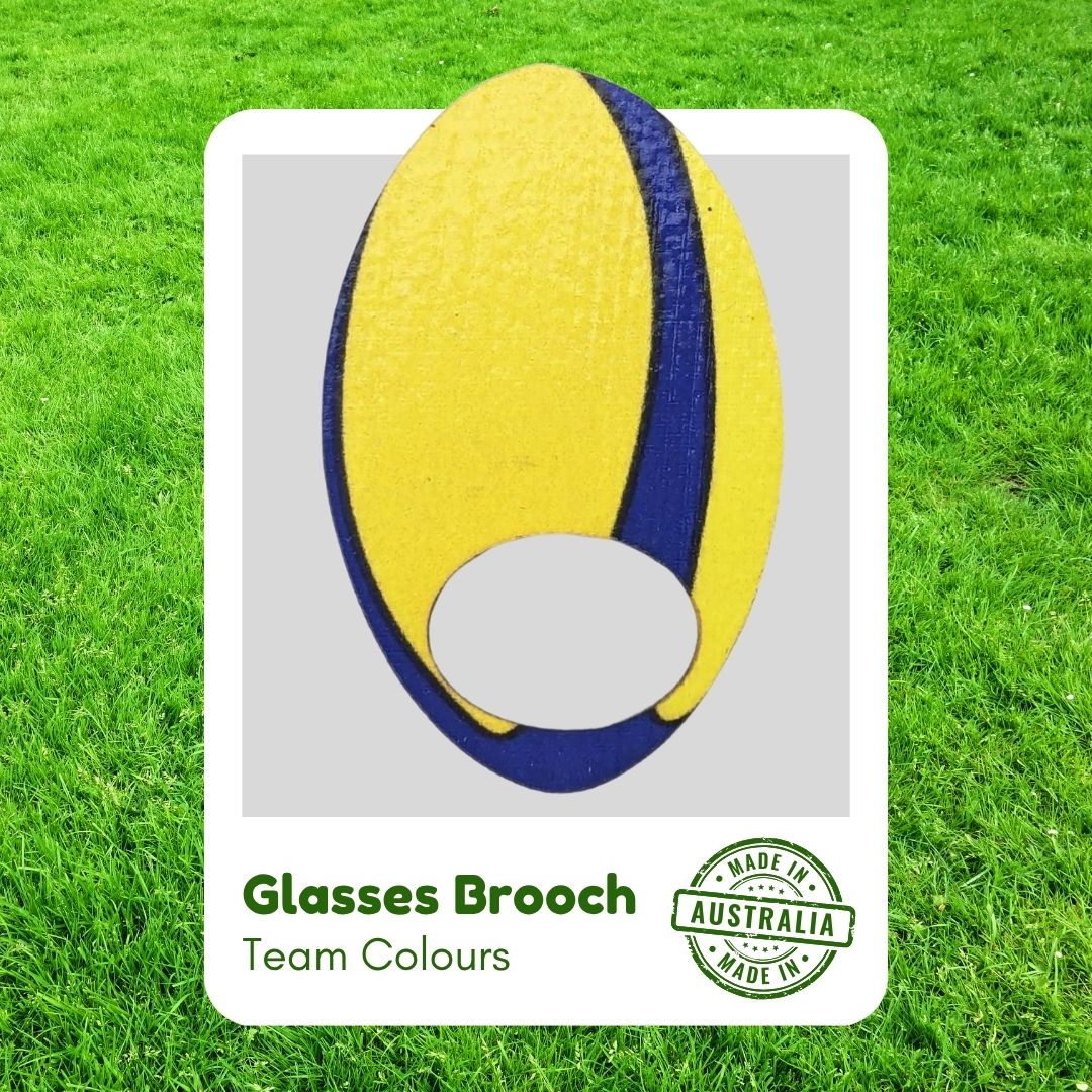 Rugby Colours - Glasses Brooches