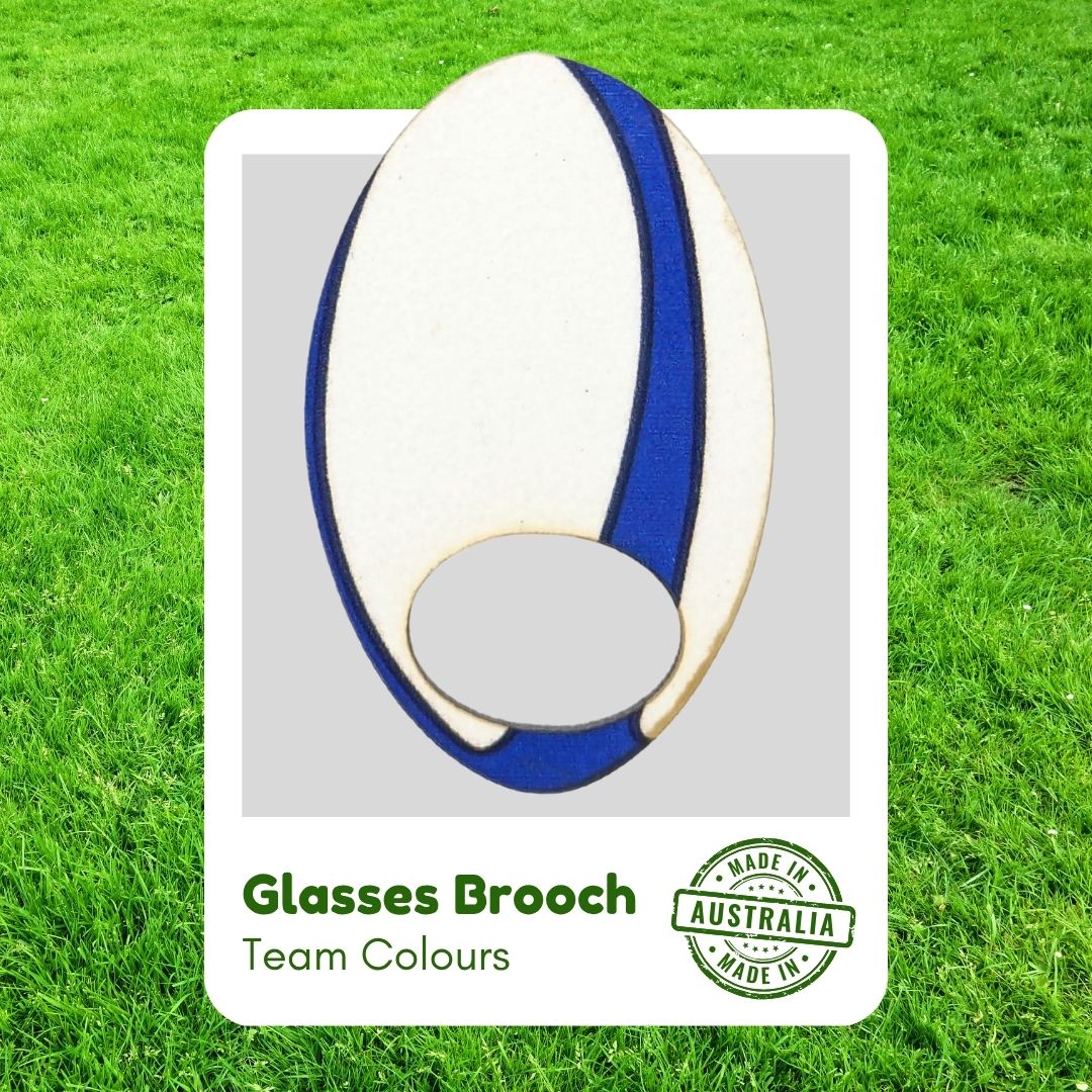 Rugby Colours - Glasses Brooches