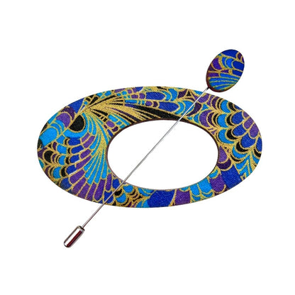 Oval Scarf Pin (5 Colours)