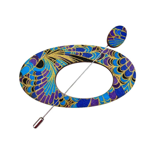Oval Scarf Pin (5 Colours)