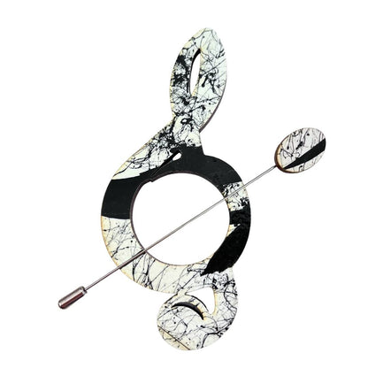 Treble Clef Scarf Pin (5 Colors)