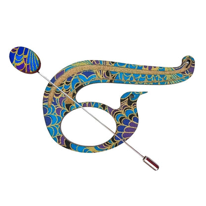Lyrebird Scarf Pin (5 Colors)