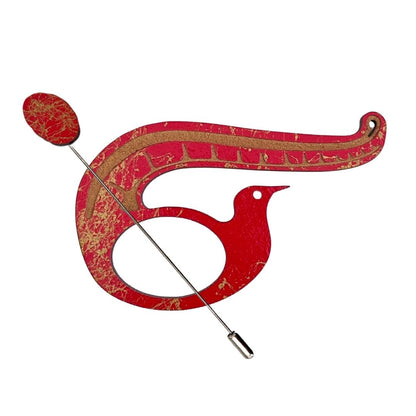 Lyrebird Scarf Pin (5 Colors)