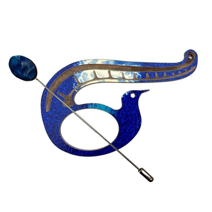 Lyrebird Scarf Pin (5 Colors)