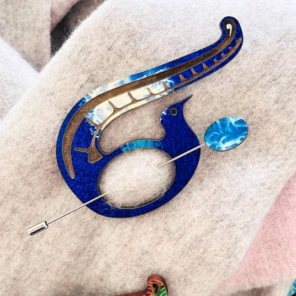Lyrebird Scarf Pin (5 Colors)
