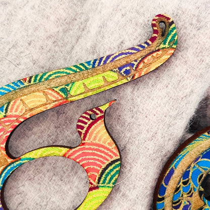 Lyrebird Scarf Pin (5 Colors)