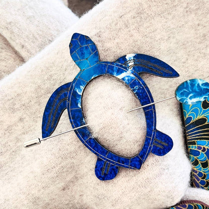 Turtle Scarf Pin (5 Colors)