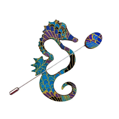 Seahorse Scarf Pin (5 Colors)