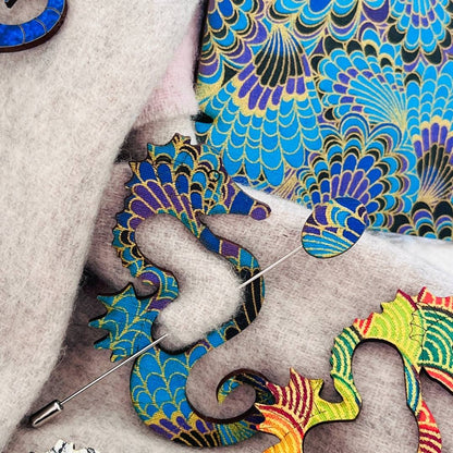 Seahorse Scarf Pin (5 Colors)