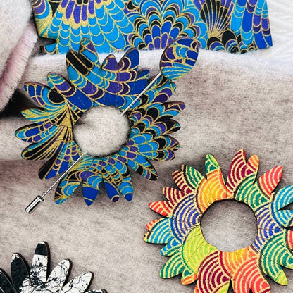 Flower Scarf Pin (5 Colors)