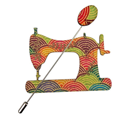 Sewing Machine Scarf Pin (5 Colors)