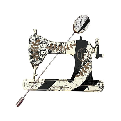 Sewing Machine Scarf Pin (5 Colors)