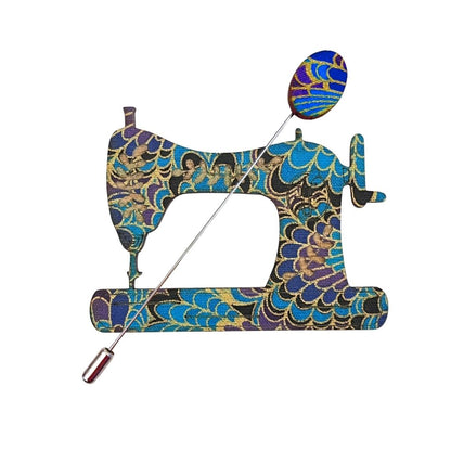 Sewing Machine Scarf Pin (5 Colors)