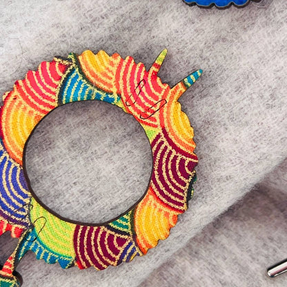 Knitting & Wool Scarf Pin (5 Colors)
