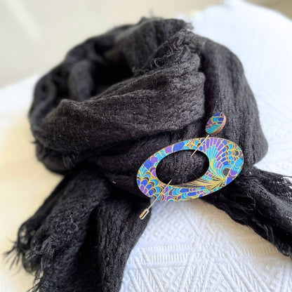 Oval Scarf Pin (5 Colours)