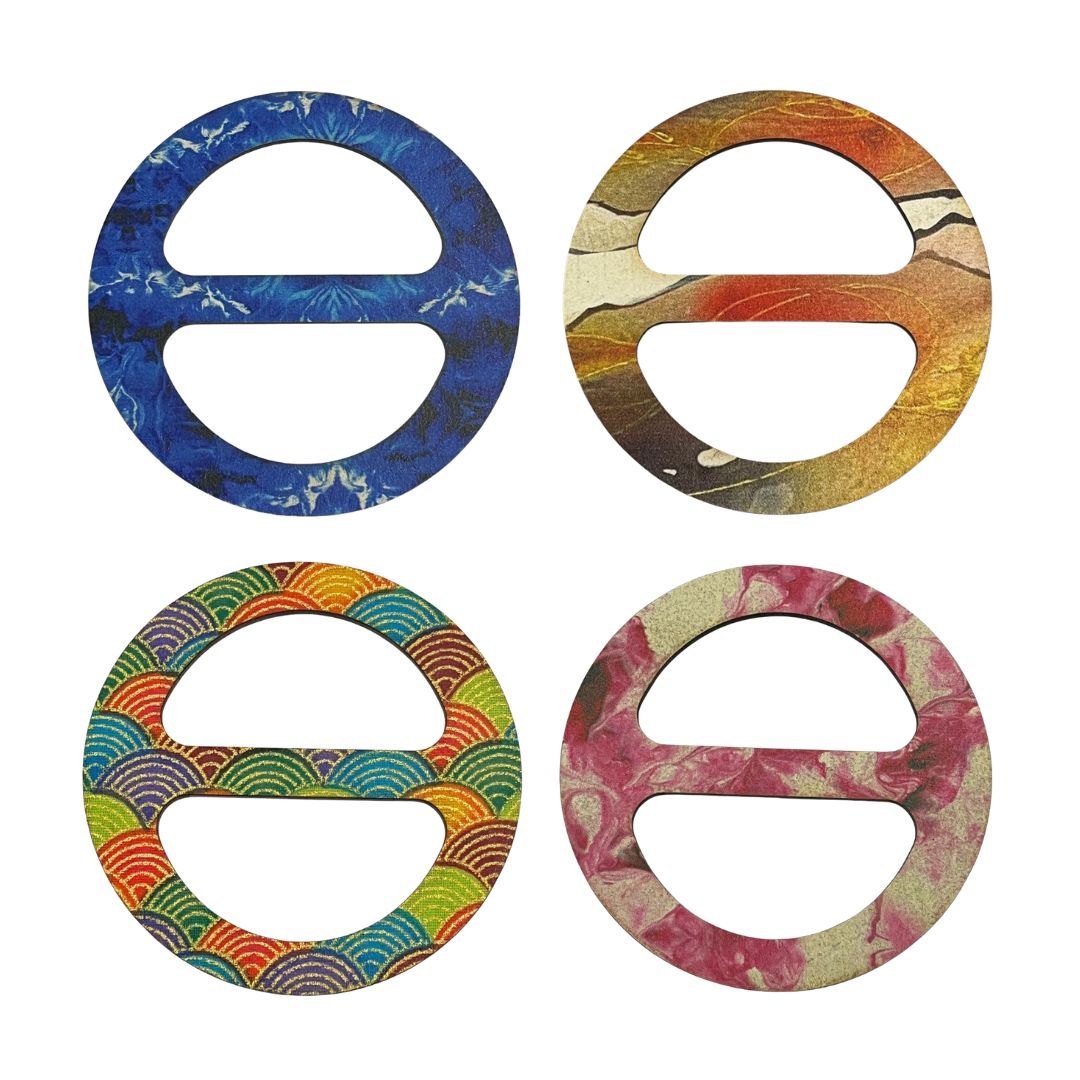 Round Scarf Rings (4Pack)