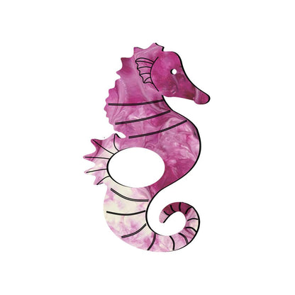 Seahorse Glasses Brooch (7 Colors)