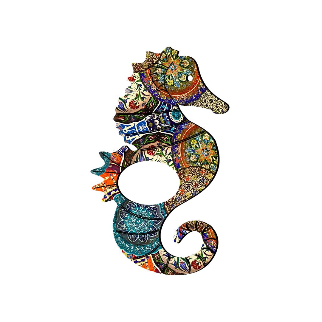 Seahorse Glasses Brooch (7 Colors)