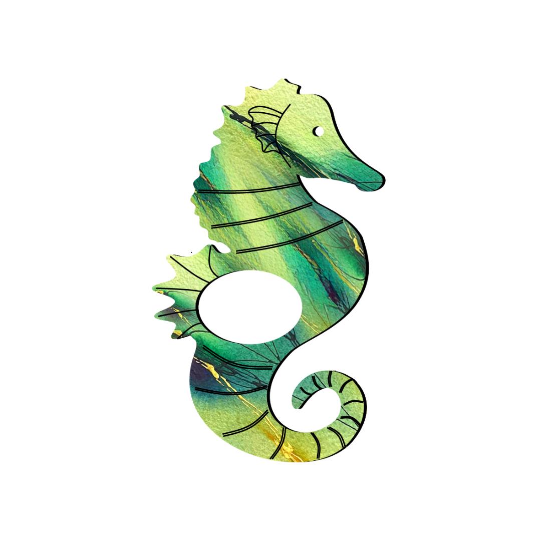 Seahorse Glasses Brooch (7 Colors)