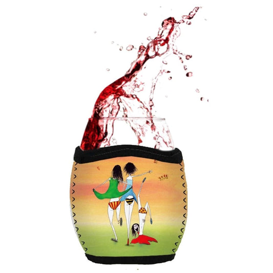 'To live happily, one must occasionally show their undies' - Stemless Glass Cooler