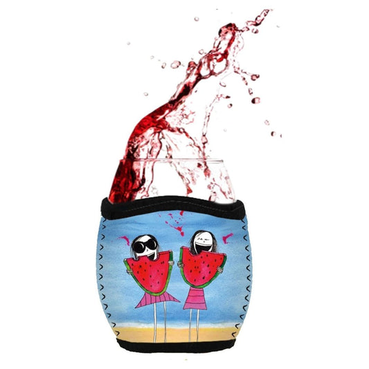 'Life is messy, embrace it' - Stemless Glass Cooler