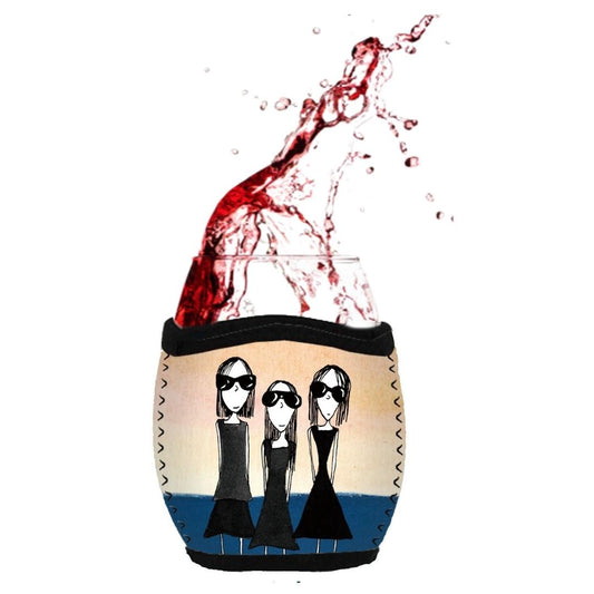 'Sometimes life requires a little attitude' - Stemless Glass Cooler